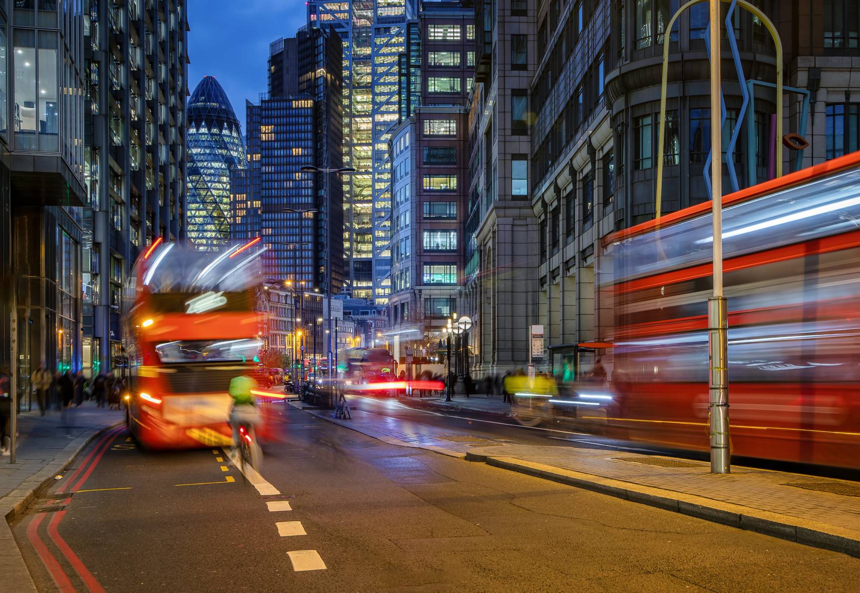 London at night