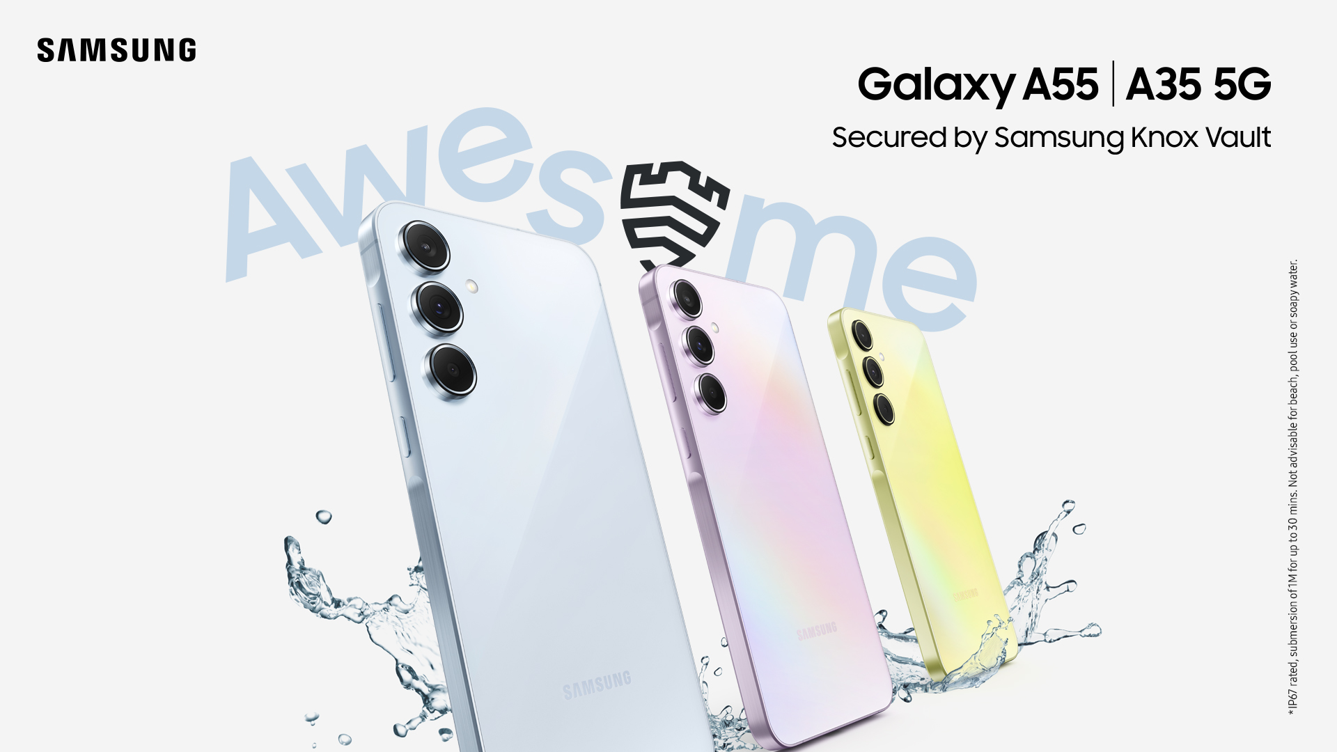 Meet the new Galaxy A55 5G and Galaxy A35 5G: Astounding. Affordable. Awesome.