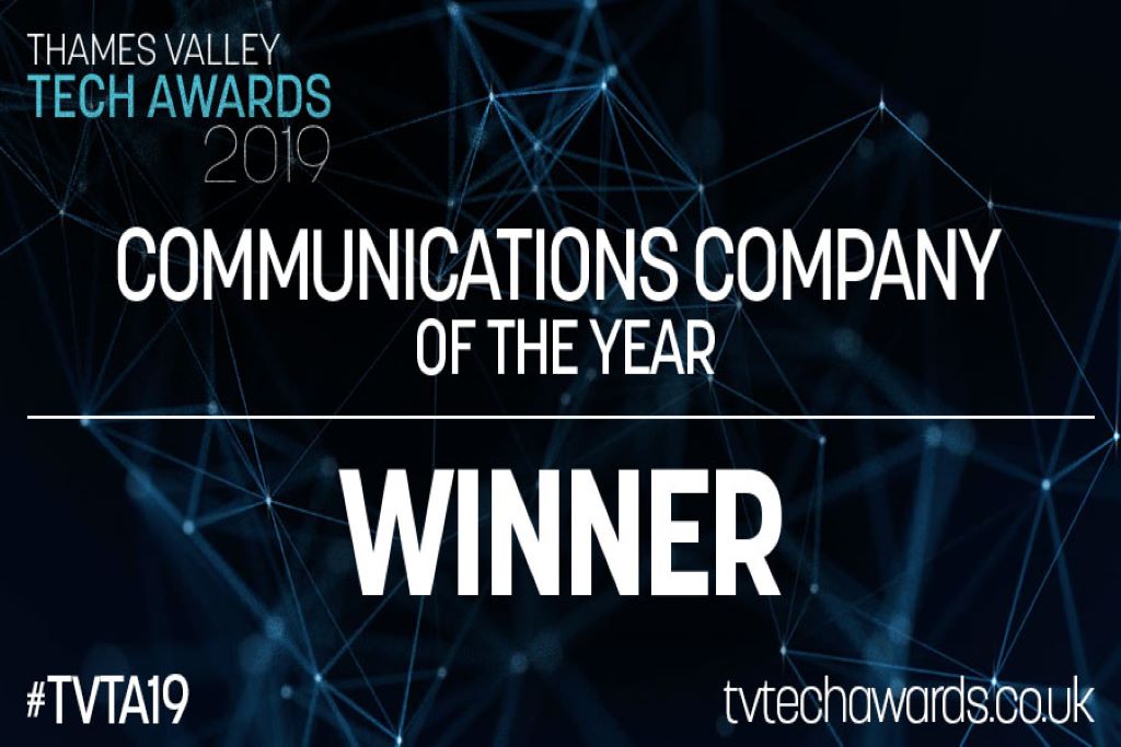 Onecom Wins Communications Company of the Year at the Thames Valley Tech Awards 2019 – Onecom