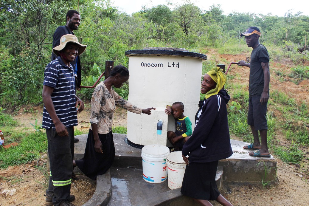 Well, what’s this? Our contribution to bringing clean water to a community.