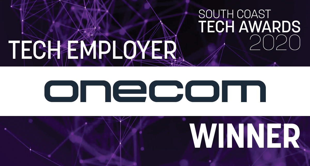 Onecom is a great place to work – and we’ve got the award to prove it!