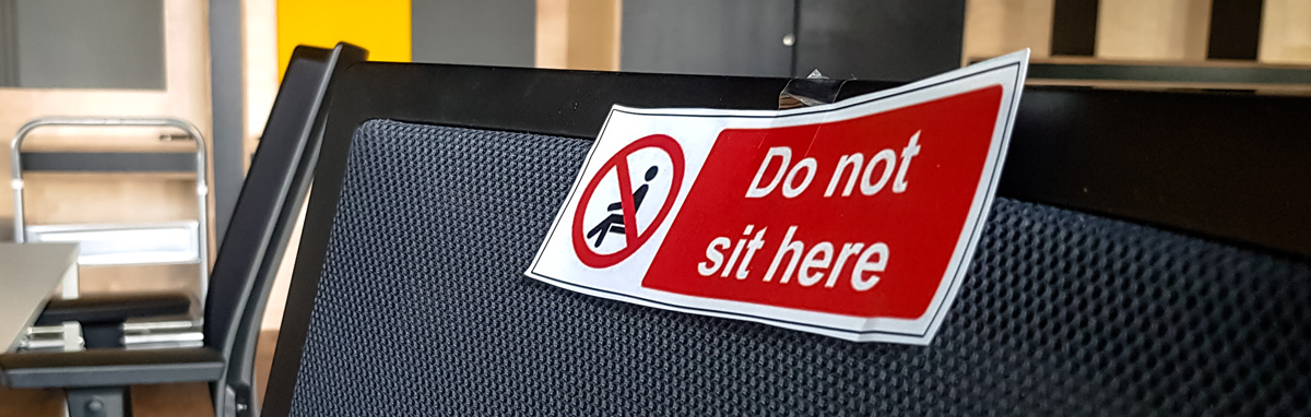 do not sit here